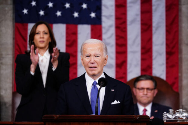 Biden takes on Trump over Russia, democracy in fiery State of the Union address