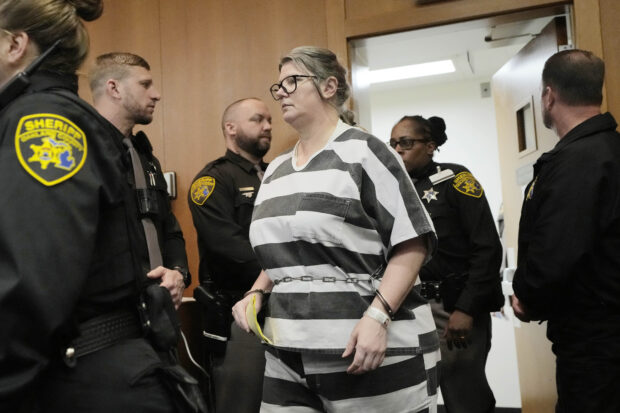 Jennifer Crumbley arrives for her sentencing, Tuesday, April 9, 2024