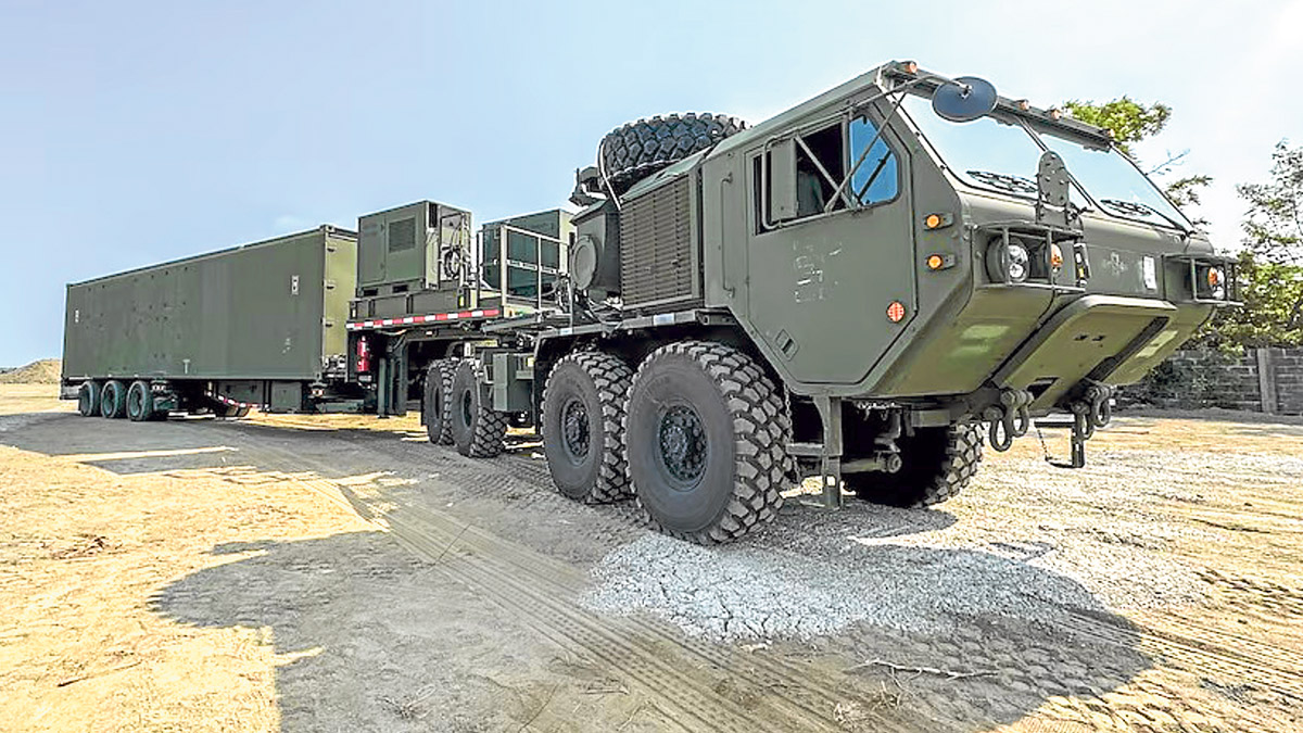 ‘LANDMARK DEPLOYMENT’ The US Army’s Typhon Mid-Range Capability missile systemarrived at an undisclosed location in northern Luzon on April 11 for the “Salaknib” exercises. —USARPAC