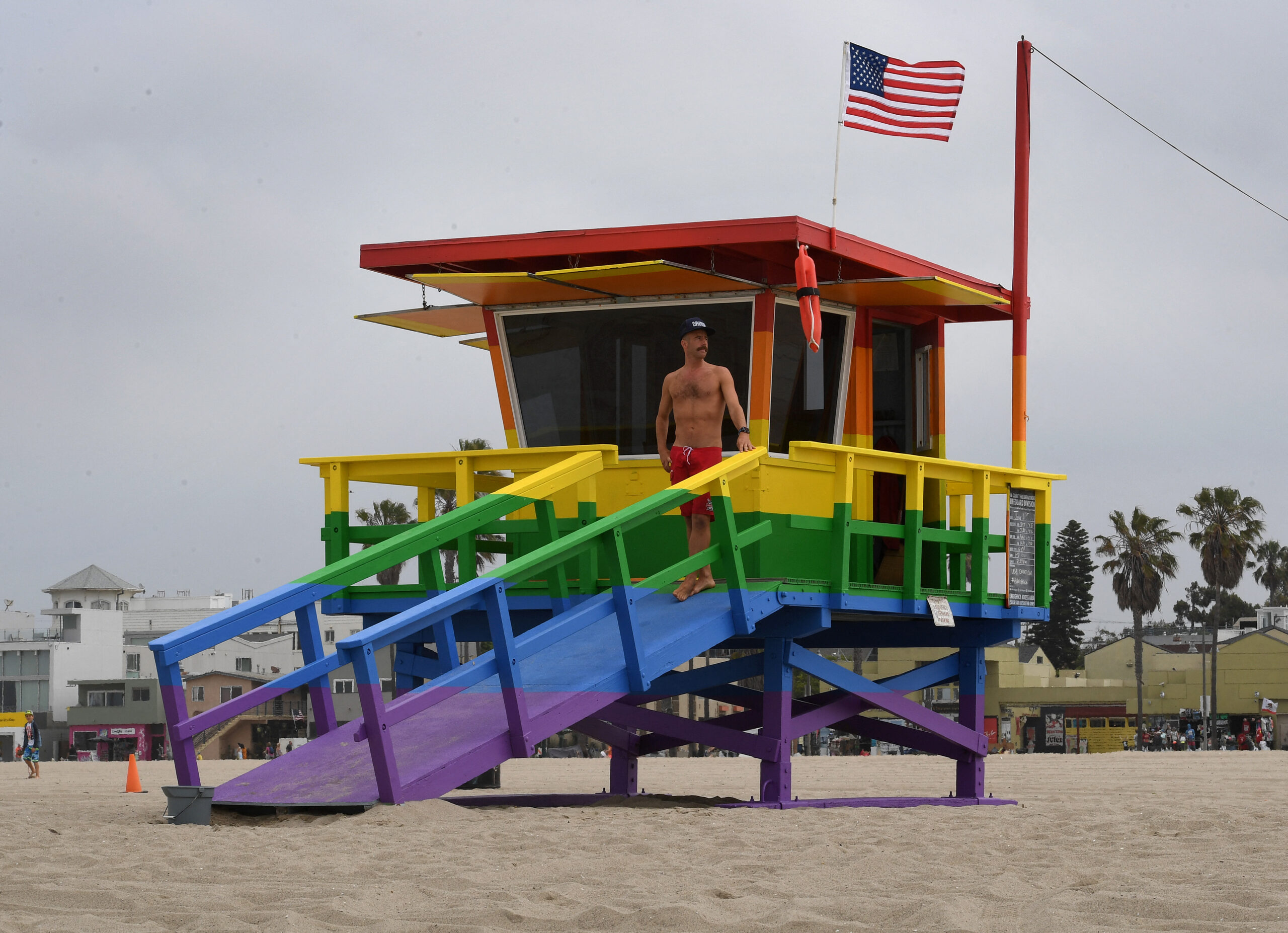 California lifeguard sues over Pride flag at beaches