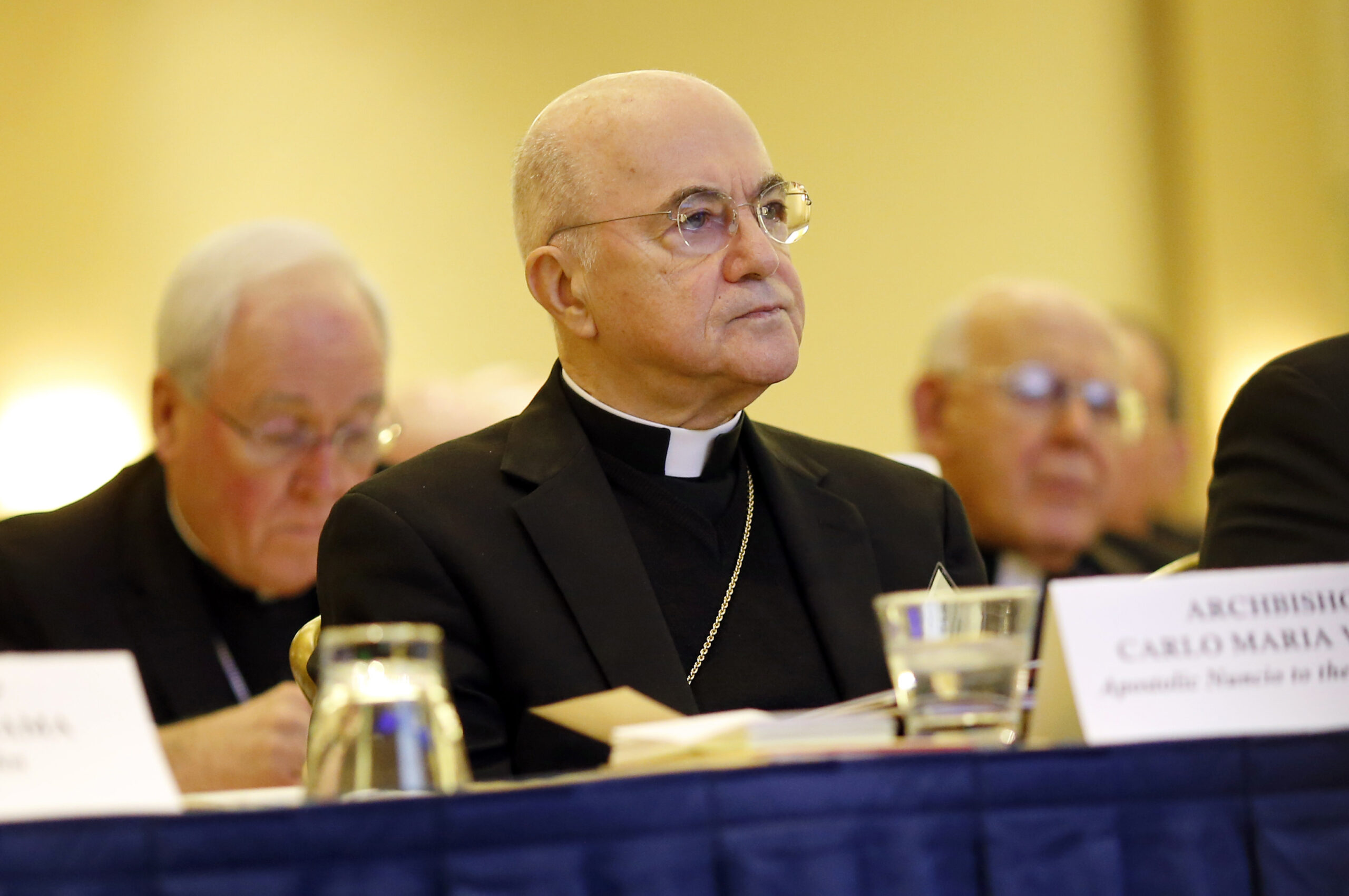 Former nuncio to US says he faces schism charges from Vatican