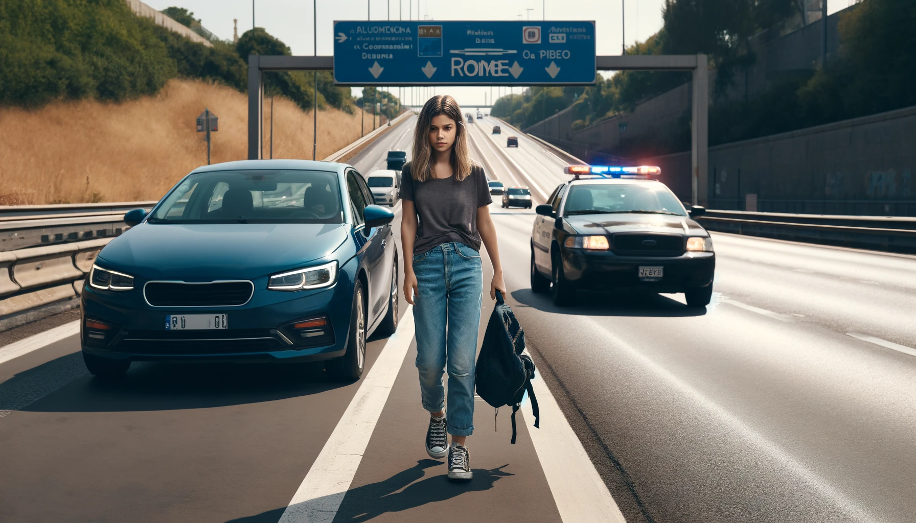 An Italian woman who dumped her 16-year-old daughter on a major Rome highway for a poor grade in Latin has been cited for alleged child abuse, media has reported.
