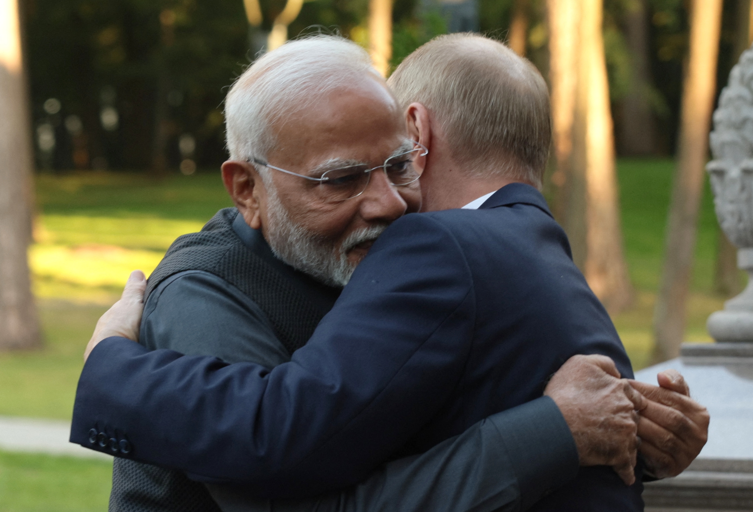 India's Modi hugs Putin on first Russia visit since Ukraine offensive