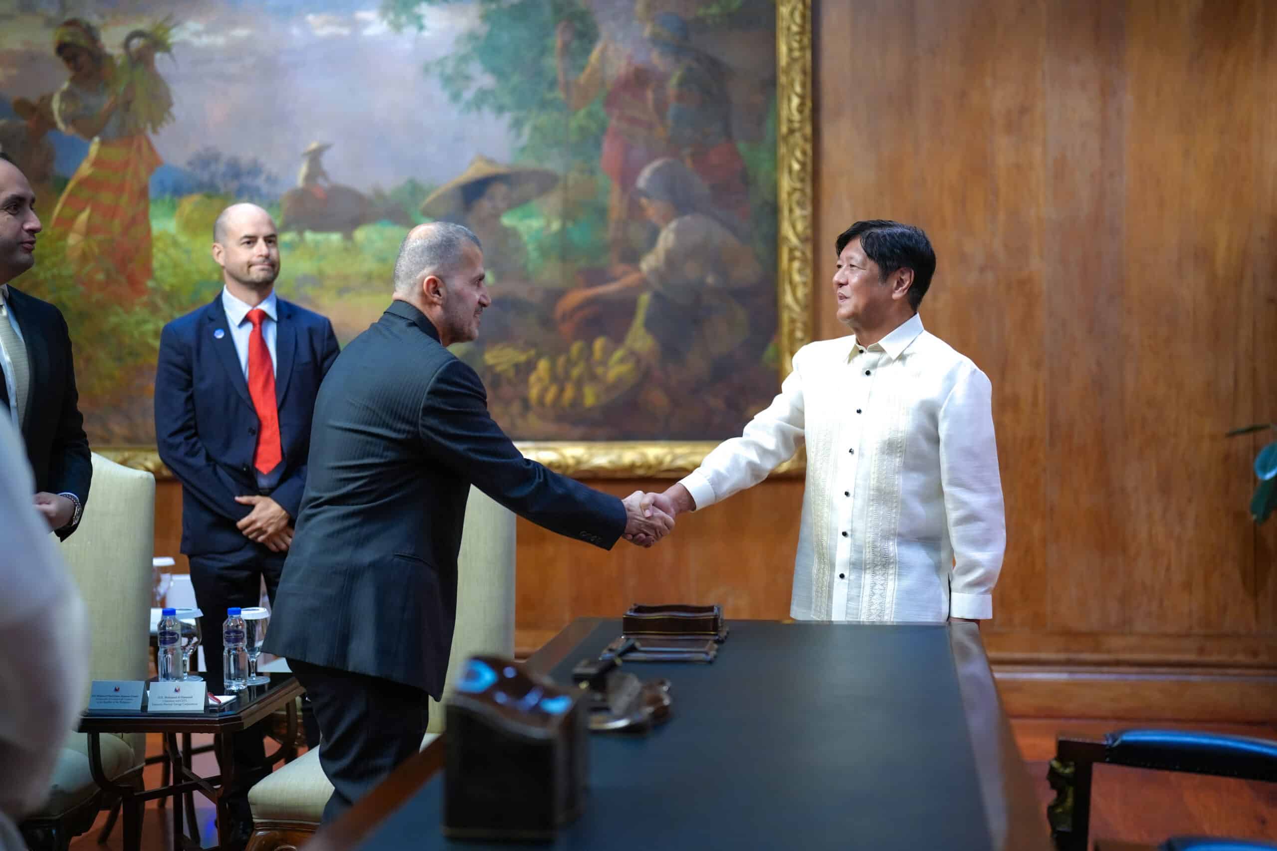 Emirates Nuclear Energy Corp. (ENEC) chair Mohamed Al Hammadi pays President Ferdinand Marcos Jr. a courtesy call at Malacañang on Monday, August 12. 