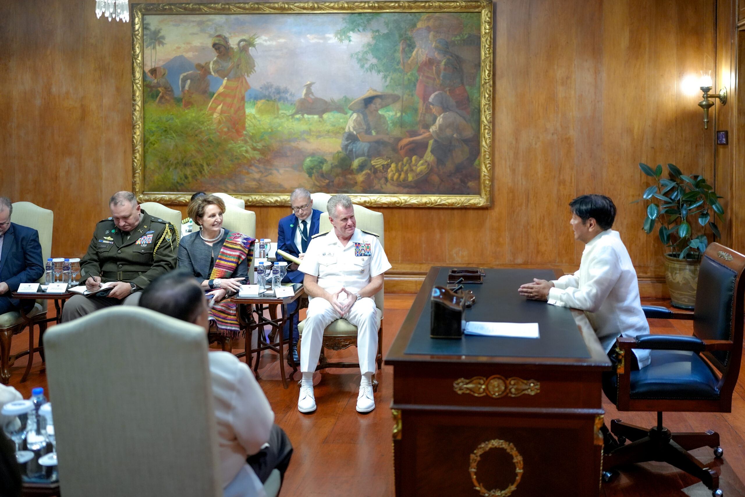 President Ferdinand Marcos Jr. on Tuesday expressed his intent to boost collaborations with the U.S. Indo-Pacific Command (Indopacom) during a meeting with its new commander Admiral Samuel Paparo on Tuesday.