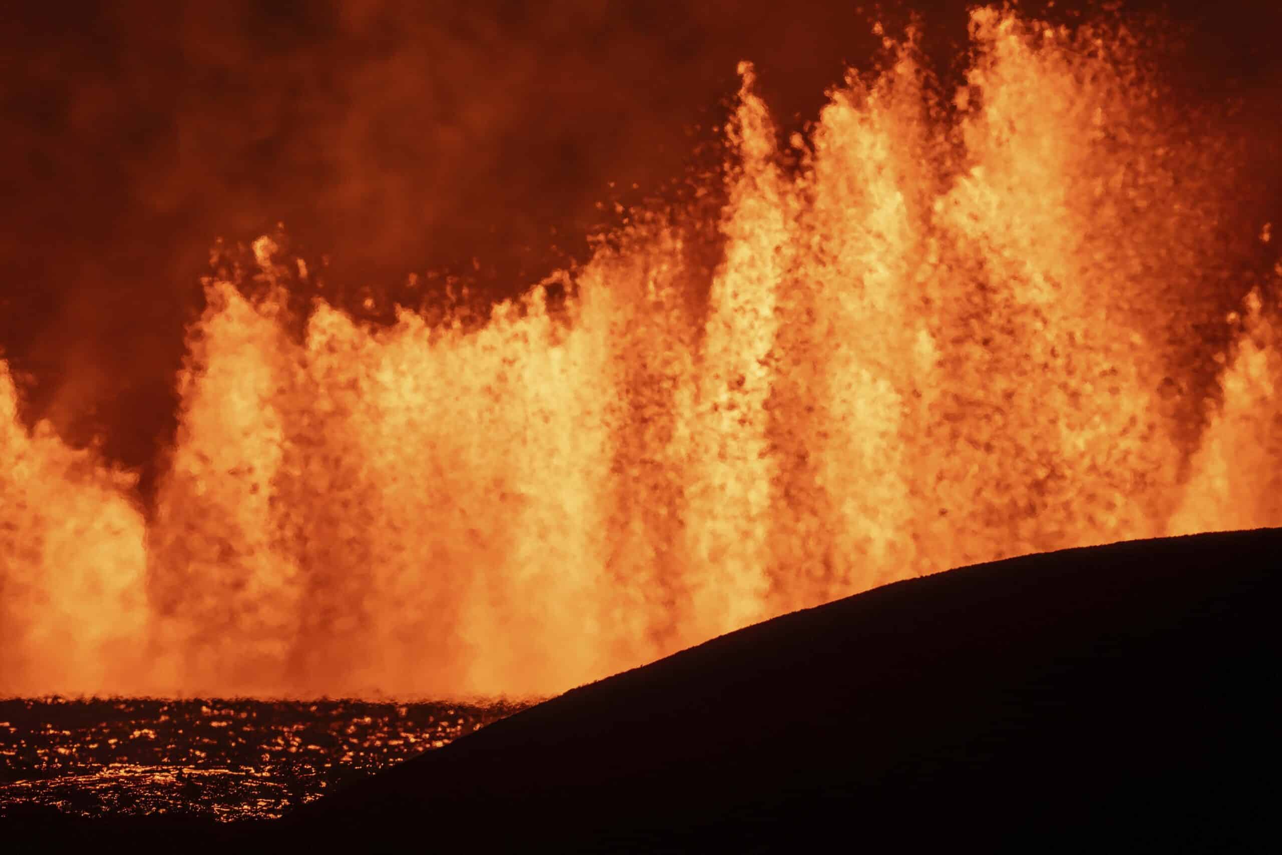 Iceland volcano erupts again but spares nearby Grindavik for now