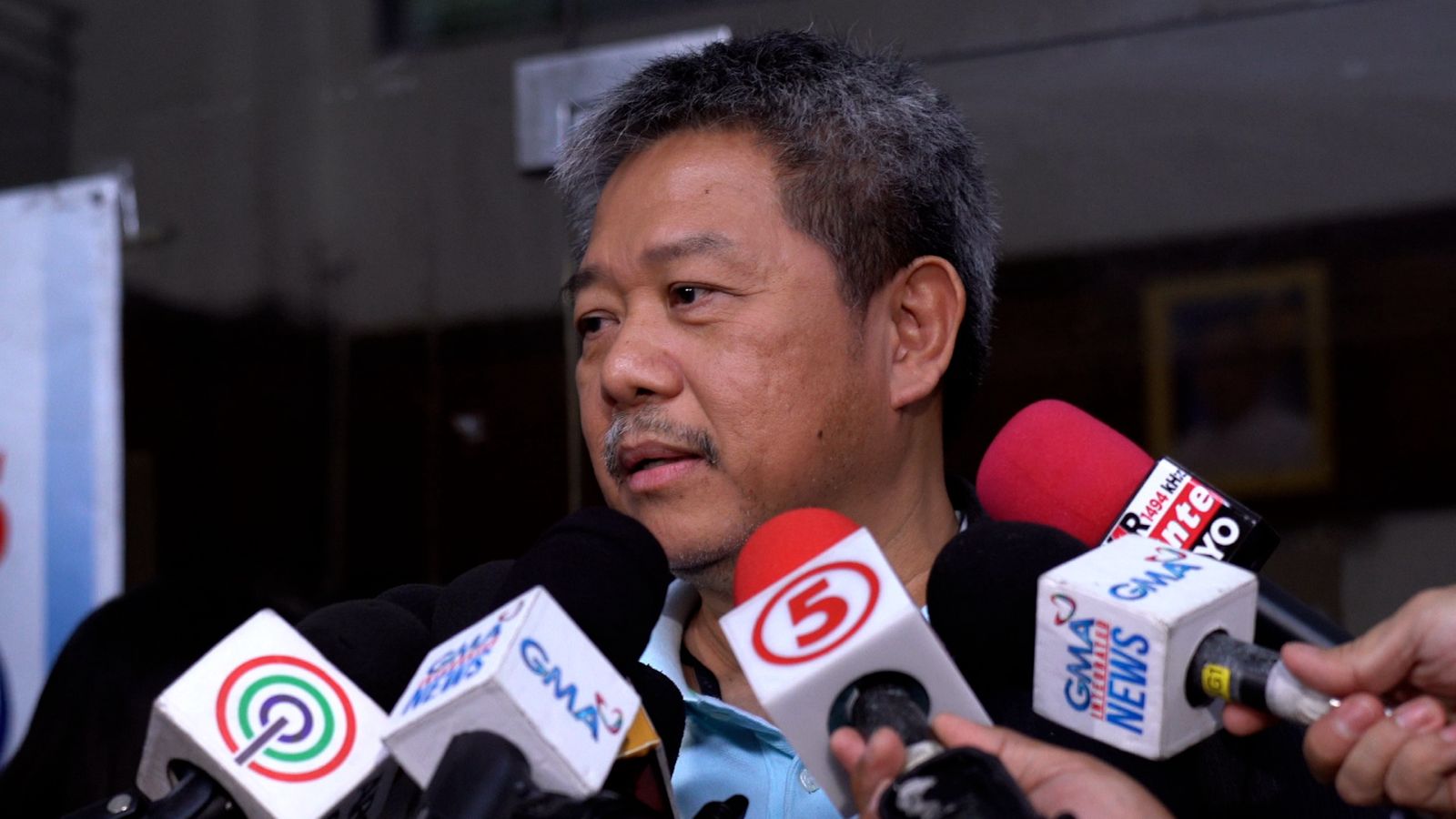 Ex-mayor Alice Guo’s lawyer, Stephen David, answers questions from members of the media at the NBI-BSD office on Araneta Avenue in Quezon City on Friday, August 23, 2024. Arnel Tacson, INQUIRER.net