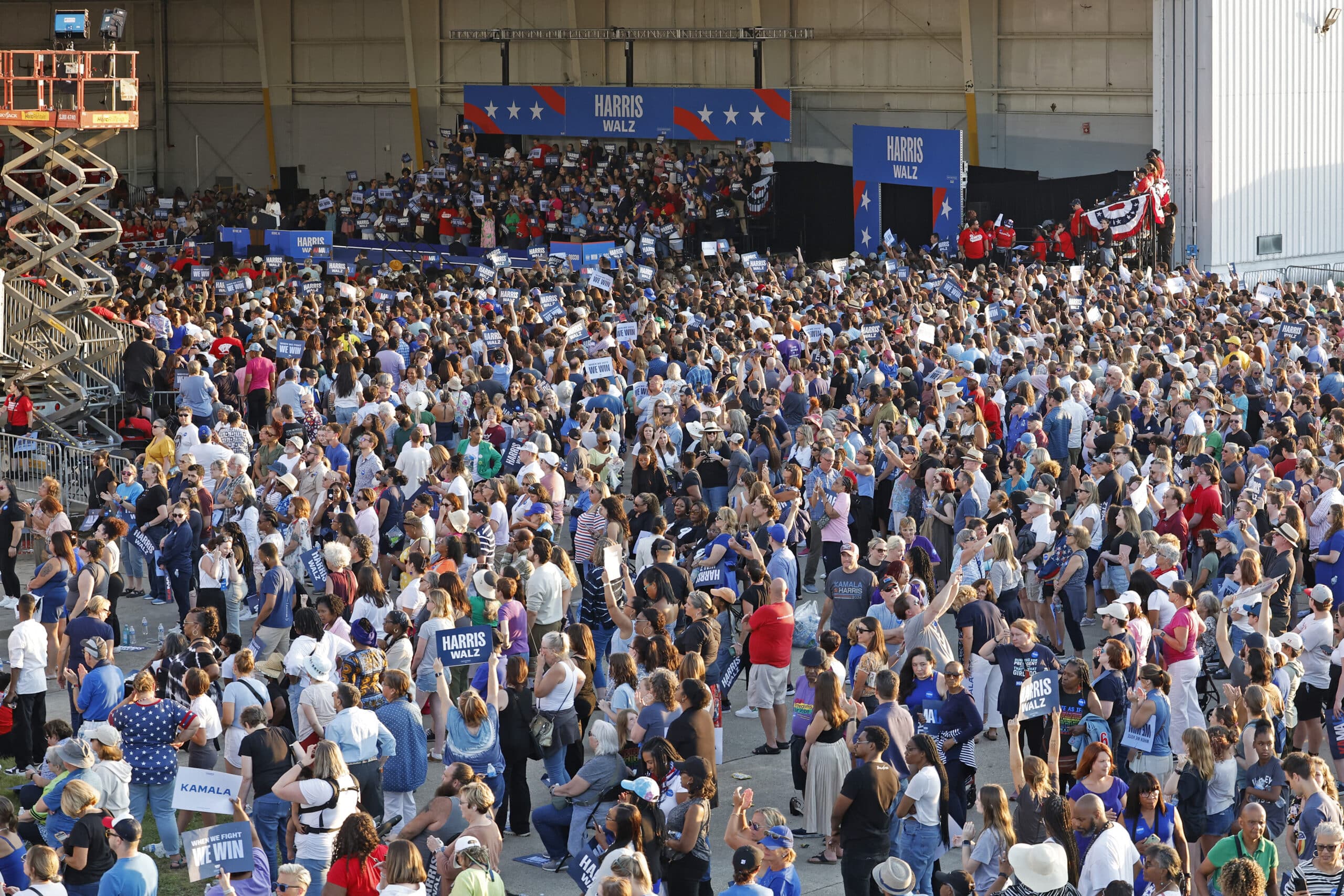 Harris neutralizing a key Trump advantage: crowd size