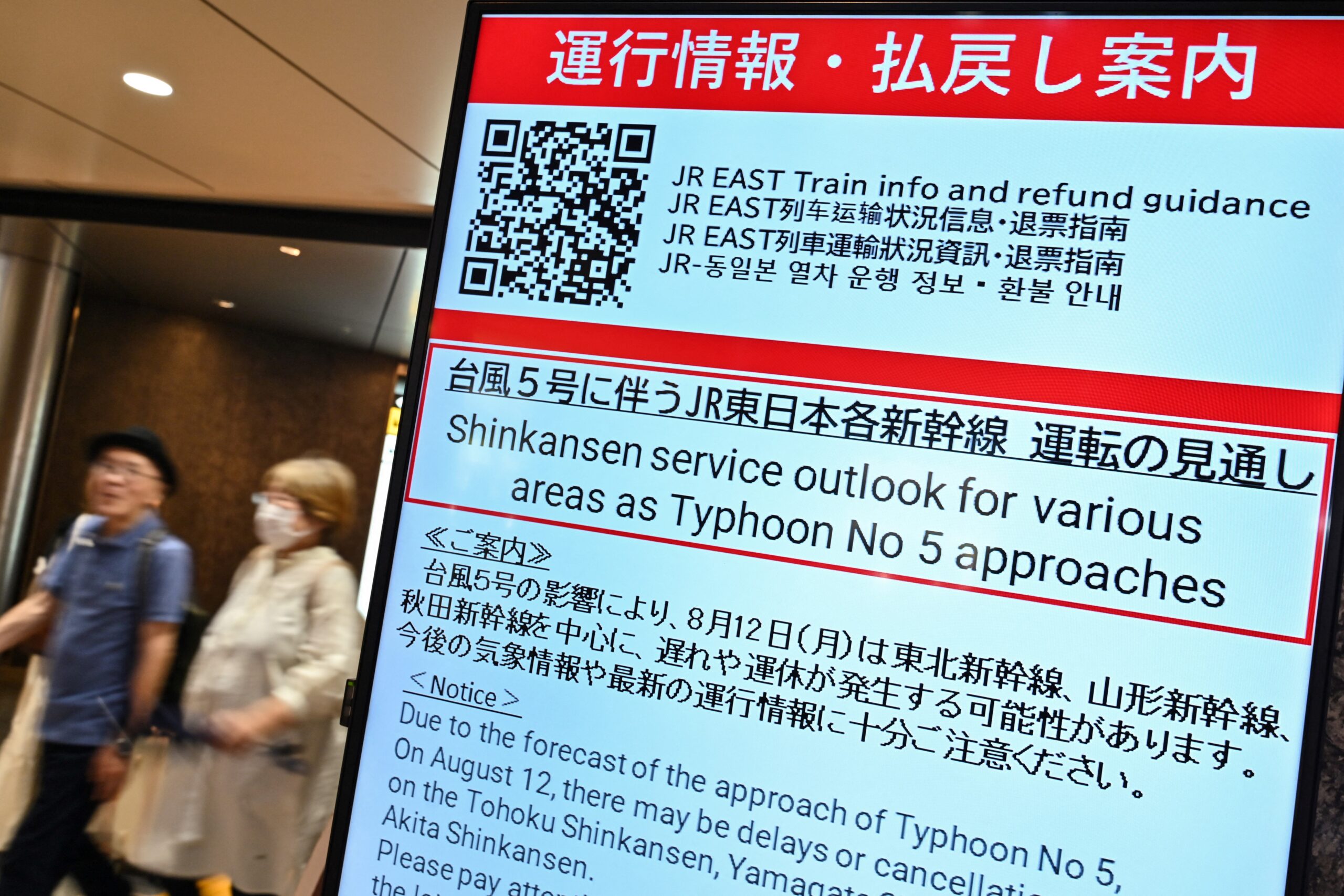 Japan cancels flights and trains as another typhoon approaches