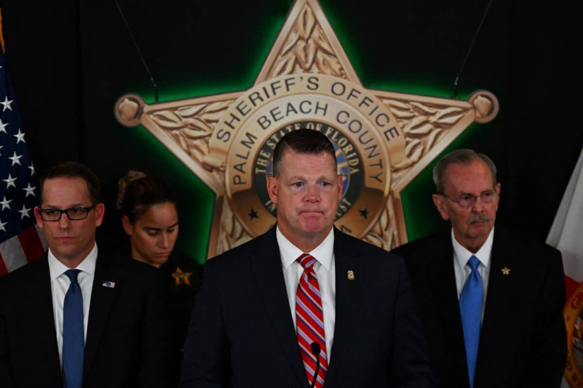 US Secret Service Acting Director Ronald Rowe Jr. looks on during a news conference about the attempted assassination attempt on former US President and Republican presidential candidate Donald Trump, at the Palm Beach County Sheriff's Office on September 16, 2024 in West Palm Beach, Florida. - Ryan Wesley Routh, 58, was charged with possession of a firearm as a convicted felon and possession of a firearm with an obliterated serial number at his initial court appearance on Monday. Routh, who was arrested on September 15 after an alleged abortive bid to shoot the Republican presidential candidate at his West Palm Beach golf course