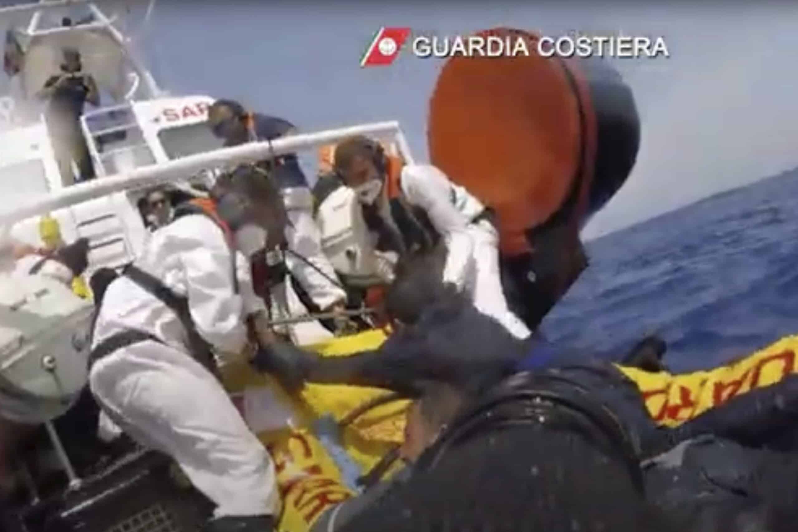 About 20 migrants reported missing after their boat capsized off Italy