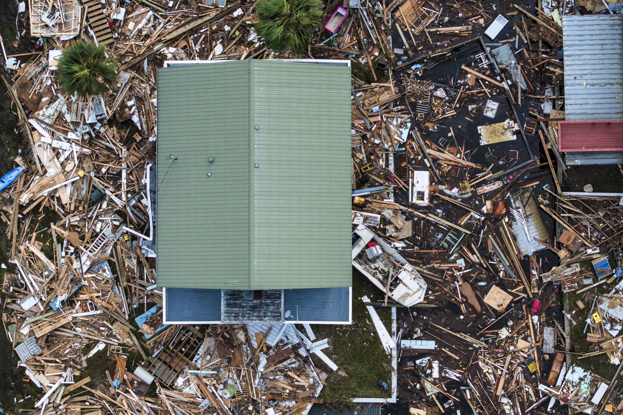 Florida Island Starts Long Clean-up After Hurricane Helene