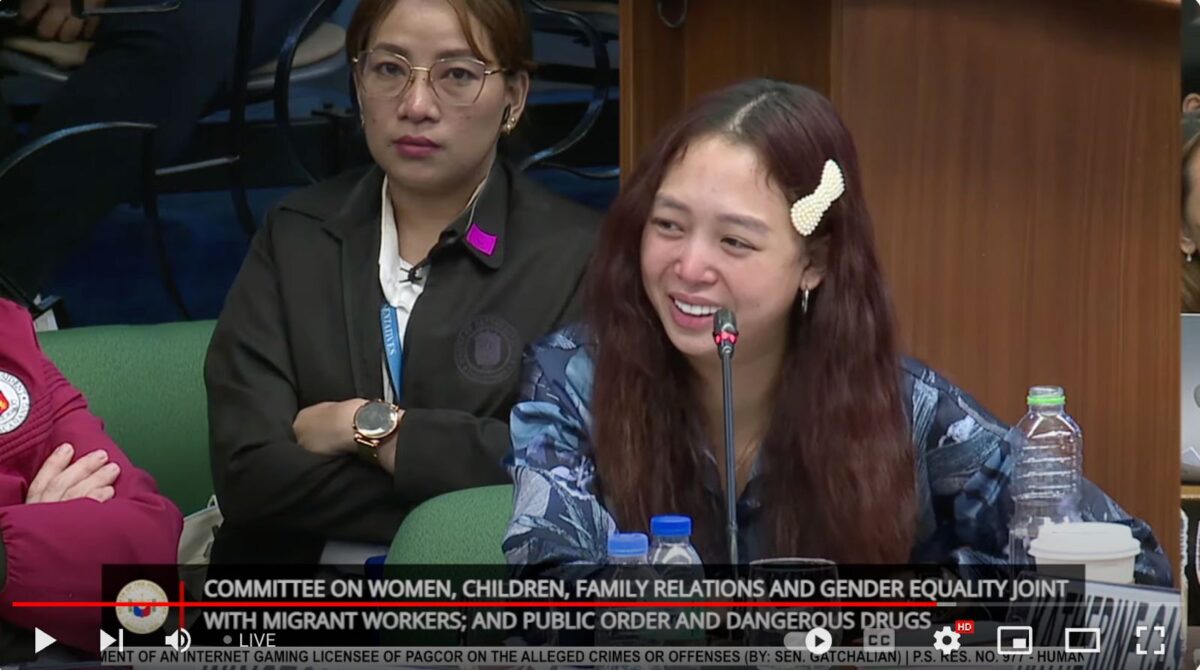 Cassandra Ong turns emotional at mom's mention in Senate Pogo probe