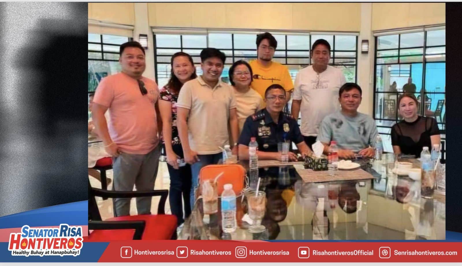 Ang mga larawan ni dating PNP Chief Acorda na may mga numero ng Pogo ay ipinakita sa pagsisiyasat ng Senado