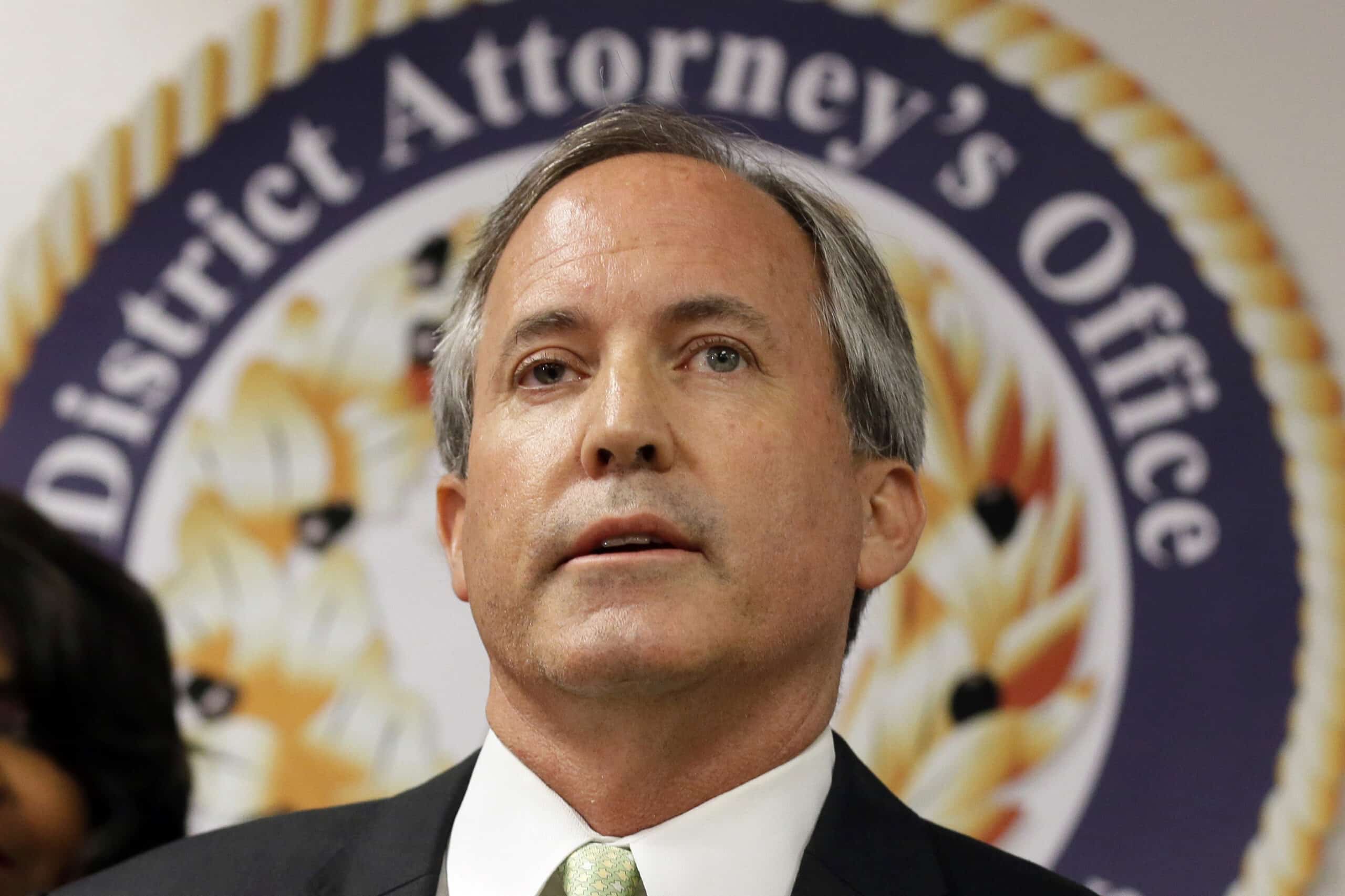 Texas Attorney General Ken Paxton speaks at a news conference in Dallas on June 22, 2017. (AP Photo/Tony Gutierrez, File)