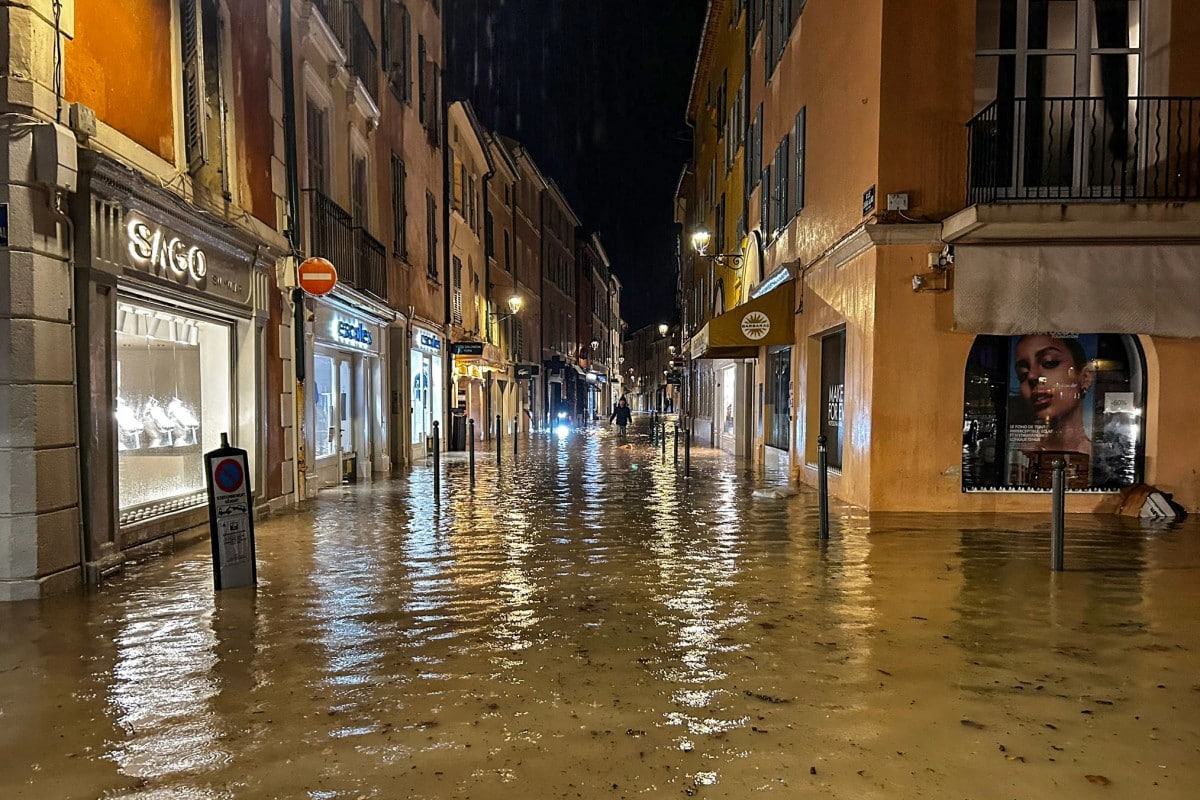 Floods hit Saint-Tropez as rains lash south of France