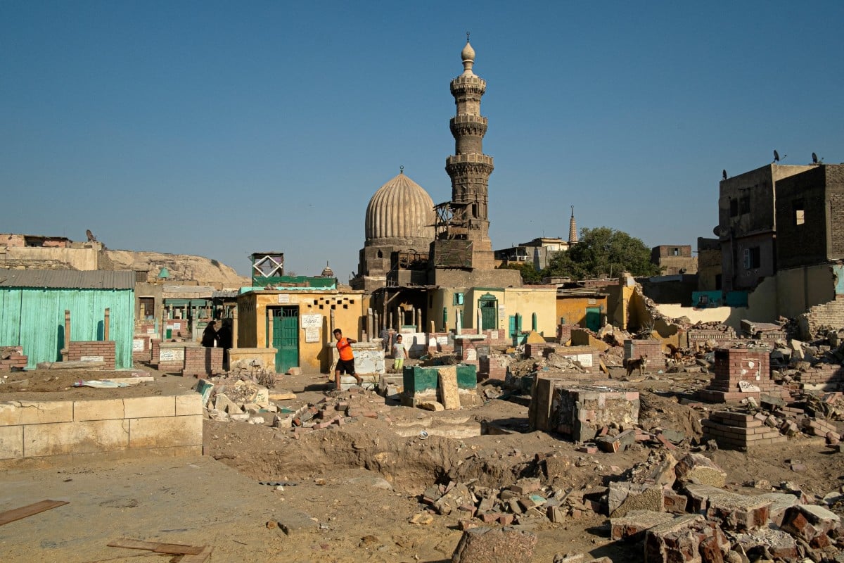 Egyptians exhume the dead as historic cemetery razed