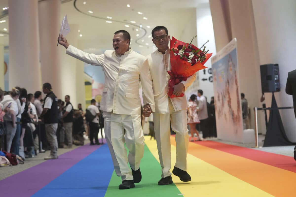 Thai LGBTQ+ couples register marriages as law gives them equal status