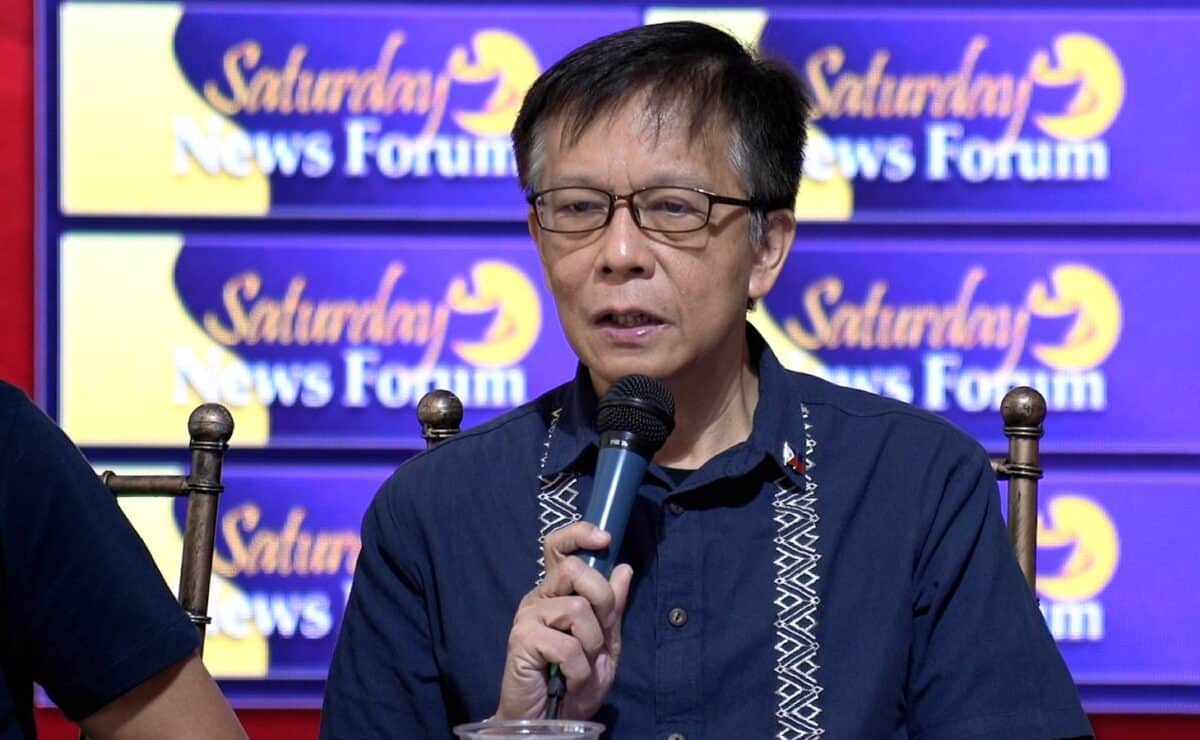 Department of Migrant Workers Sec. Hans Leo Cacdac speaks with members of the media during the Saturday News Forum on January 18, 2025. Arnel Tacson/INQUIRER.net