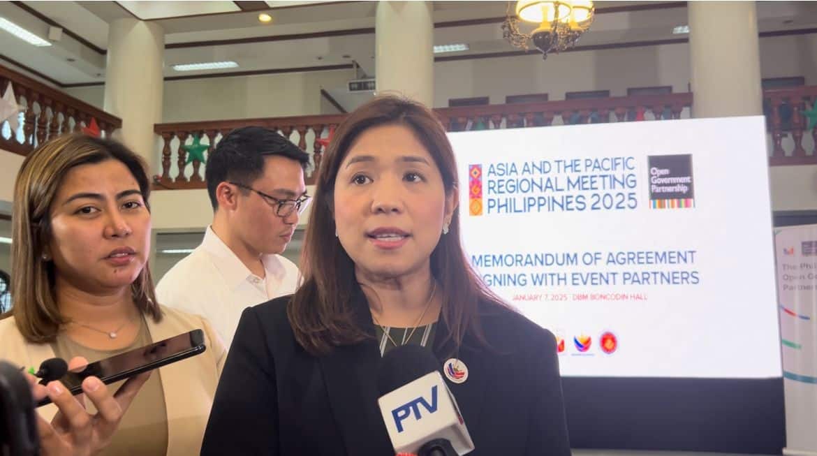 Budget Secretary Amenah Pangandaman says on Tuesday, January 7, 2025, that the Philippines is all set to host the Open Government Partnership (OGP) Asia-Pacific Meeting set for February 5 to 7.