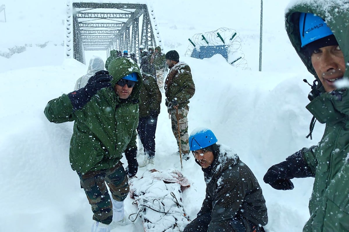 Rescue efforts enter third day at India avalanche site