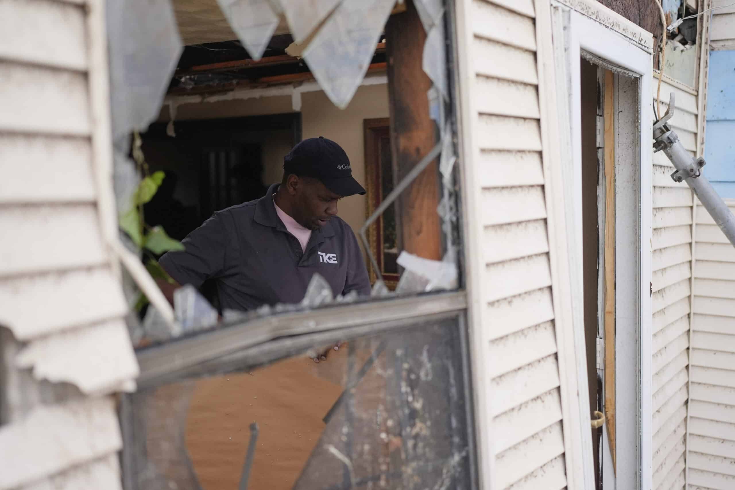 Tornadoes and violent winds flattened homes and ripped apart buildings from Oklahoma to Indiana in the first round of lingering storms that are expected to bring record-setting rains and life-threatening flash floods across the nation’s midsection in the coming days.