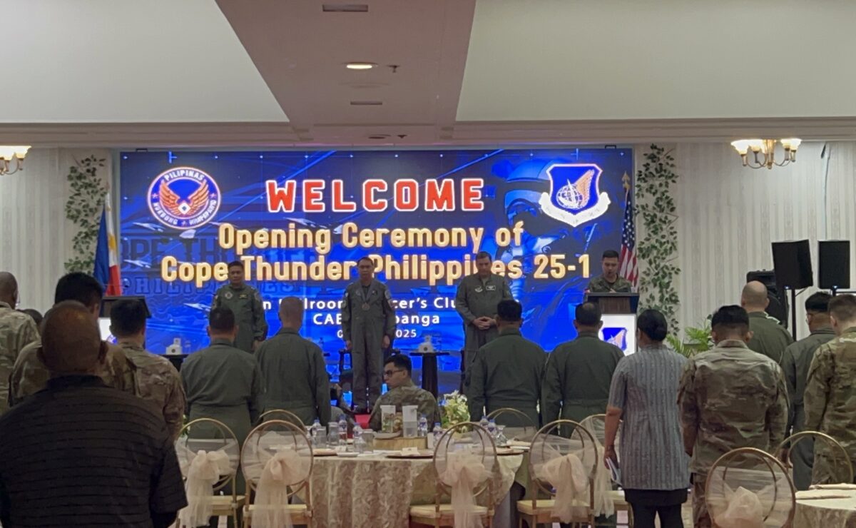 Cope Thunder 2025-1 opening ceremony
