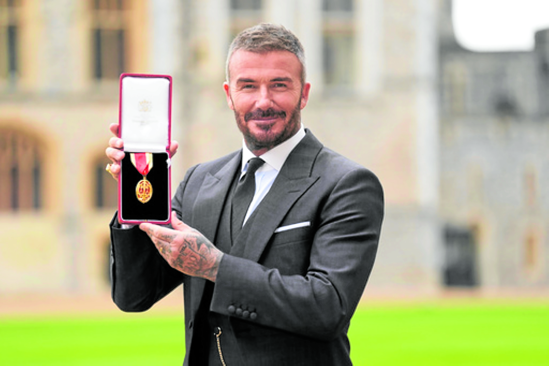 Bend it like Beckham: Soccer star knighted