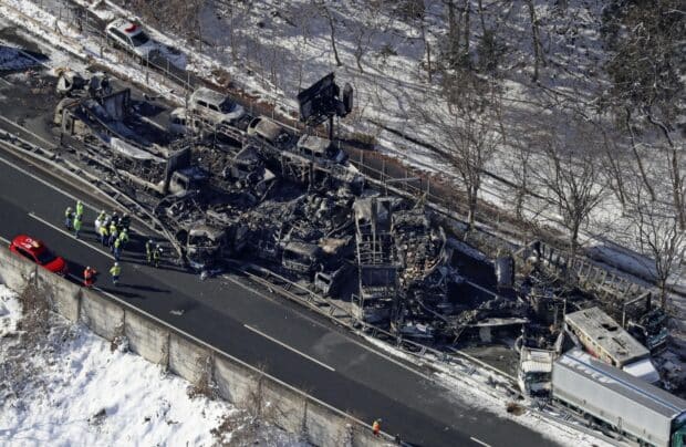 Japan accident involving 67 vehicles leaves 2 dead