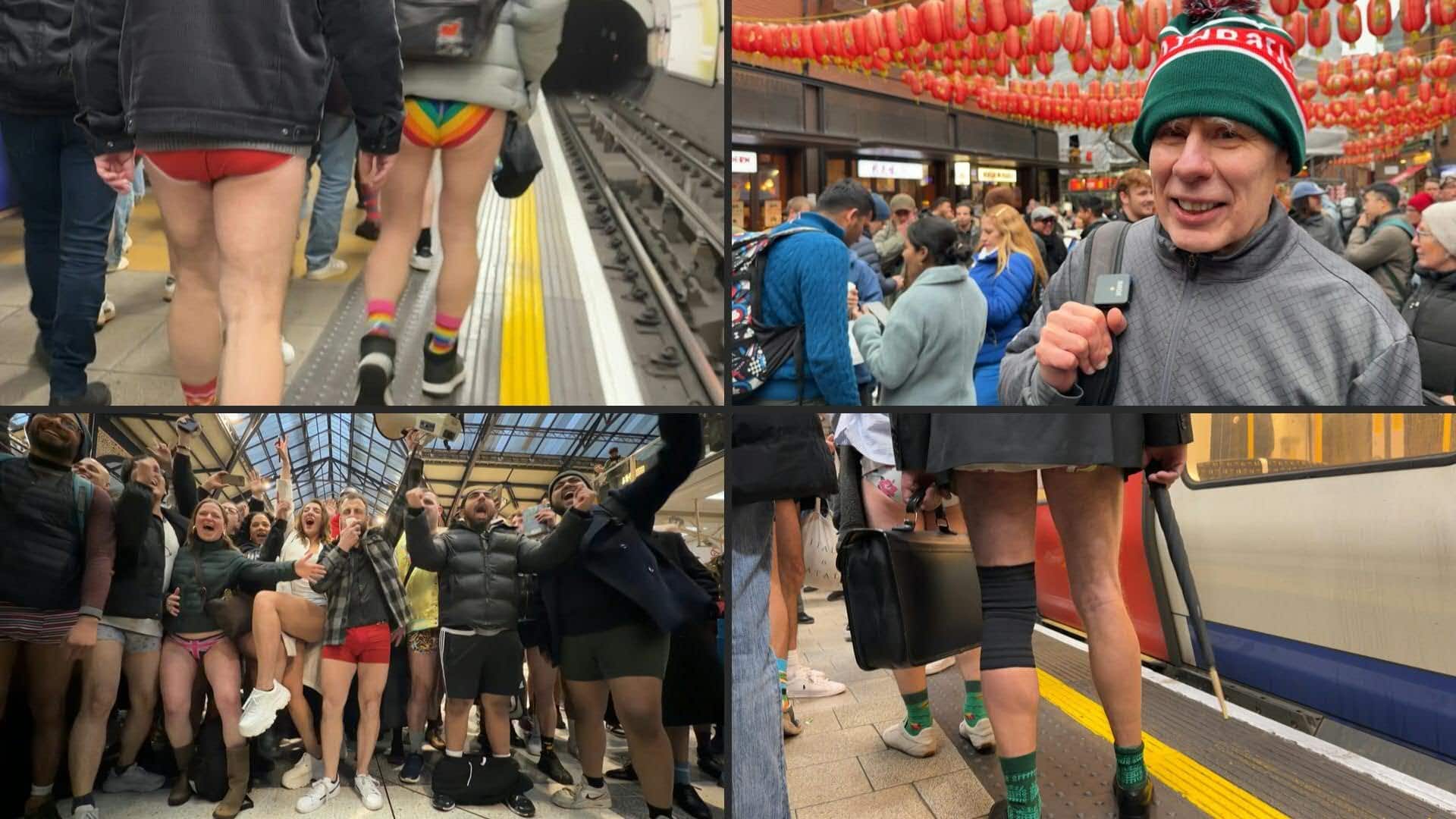 ‘Cheeky’: Londoners let their trousers down on Tube