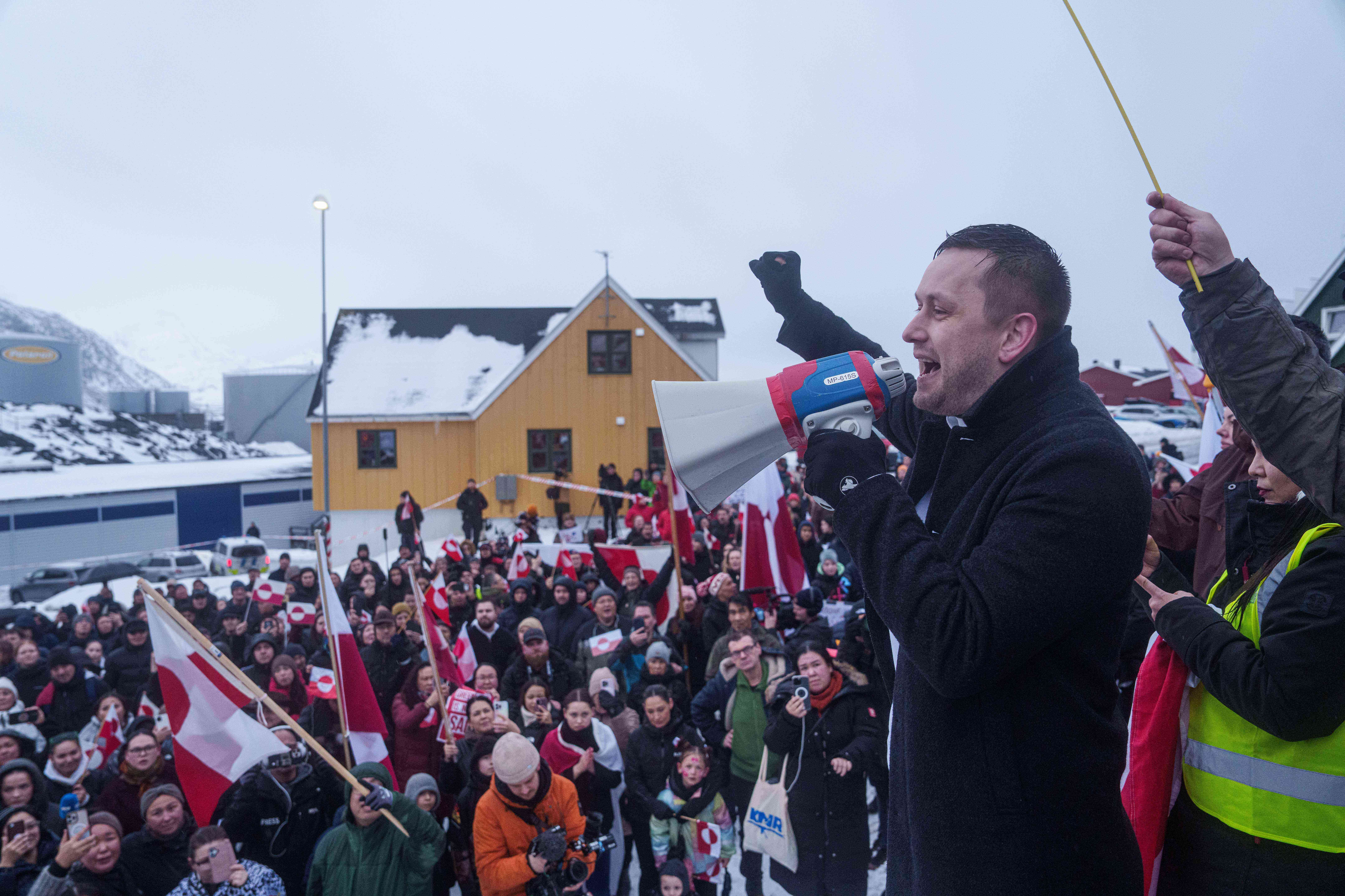 Thousands march in Greenland to denounce Trump’s invasion threats