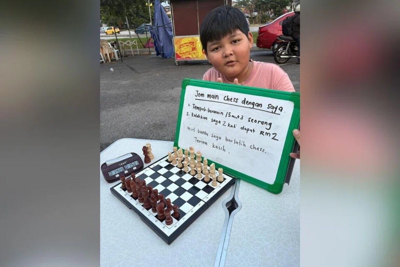 Malaysian boy with autism wants someone to play chess with him