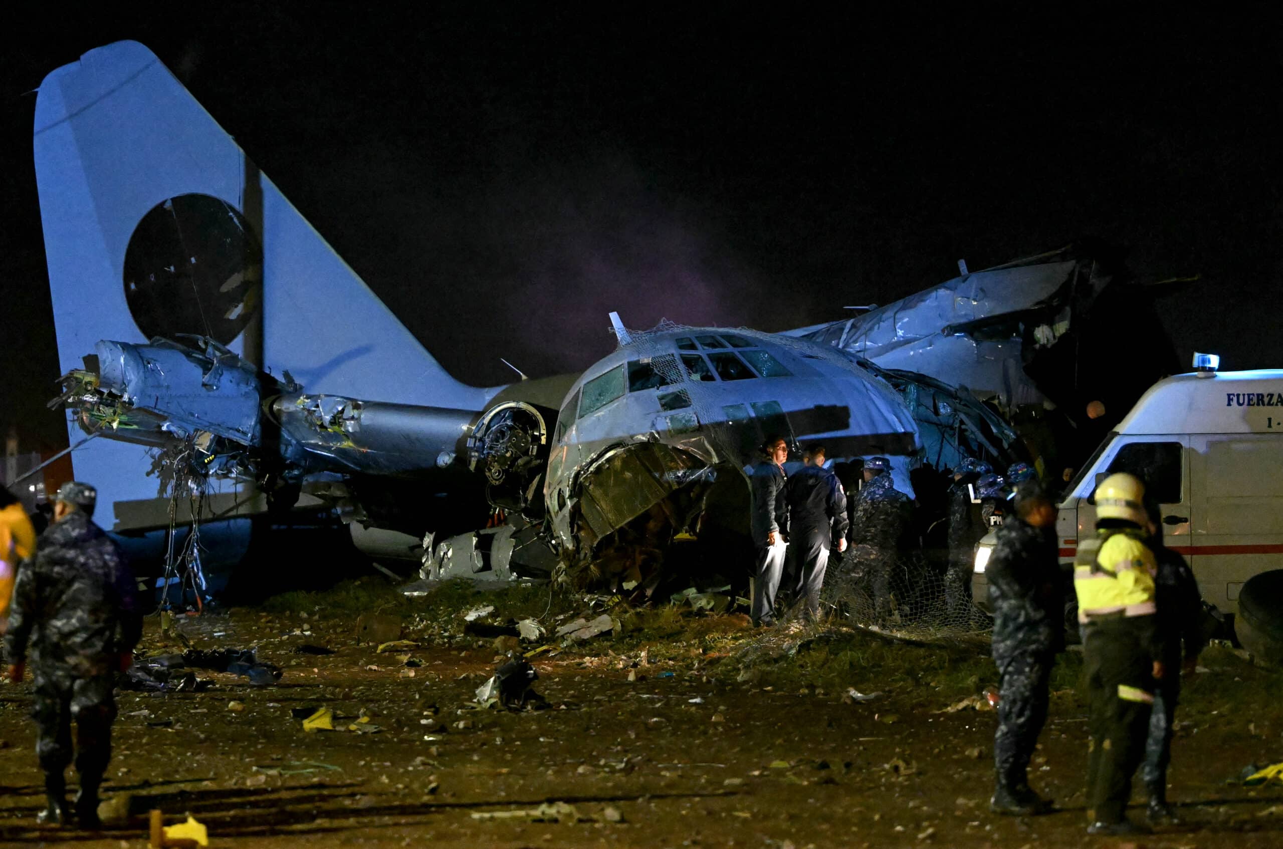 15 dead as cash-packed military plane crashes in Bolivia