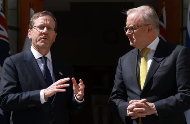 Israel president says antisemitism in Australia 'frightening'