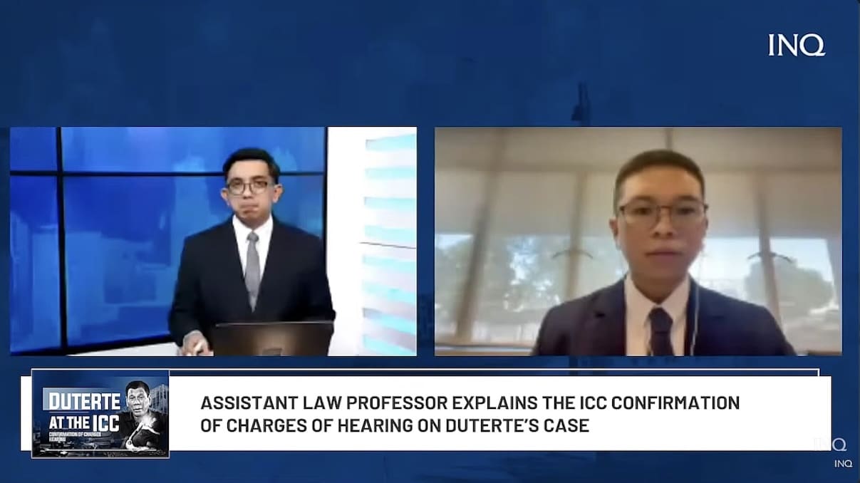 WATCH: Assistant law prof explains ICC confirmation of charges hearing vs Duterte