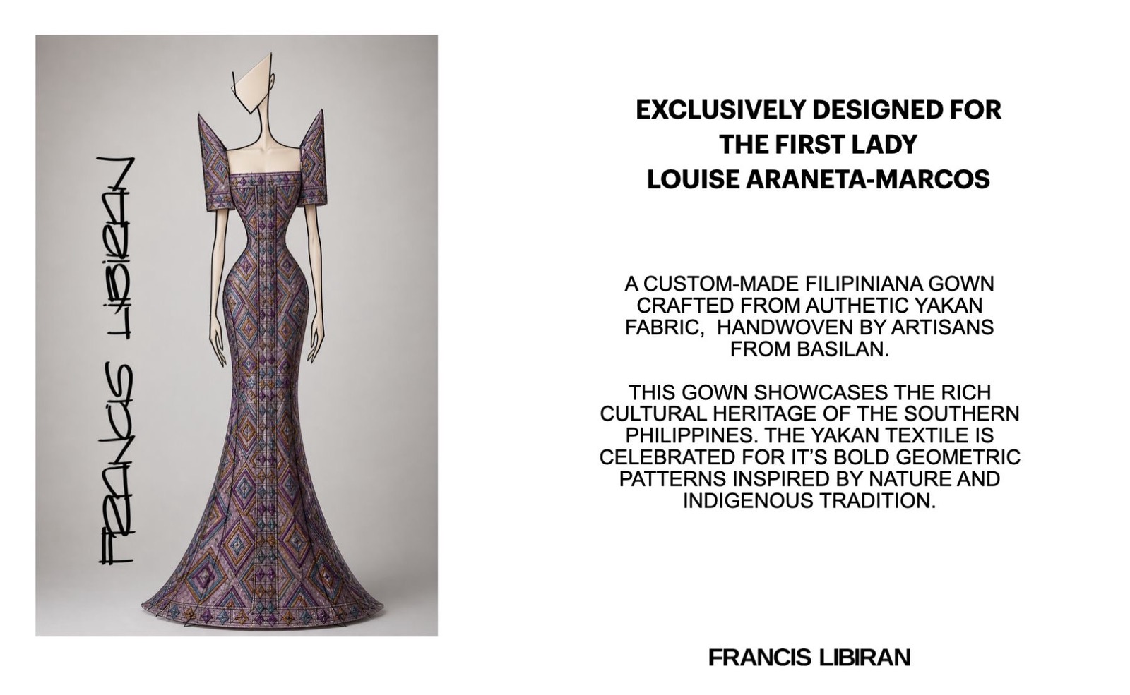 The gown designed for first lady Liza Araneta Marcos