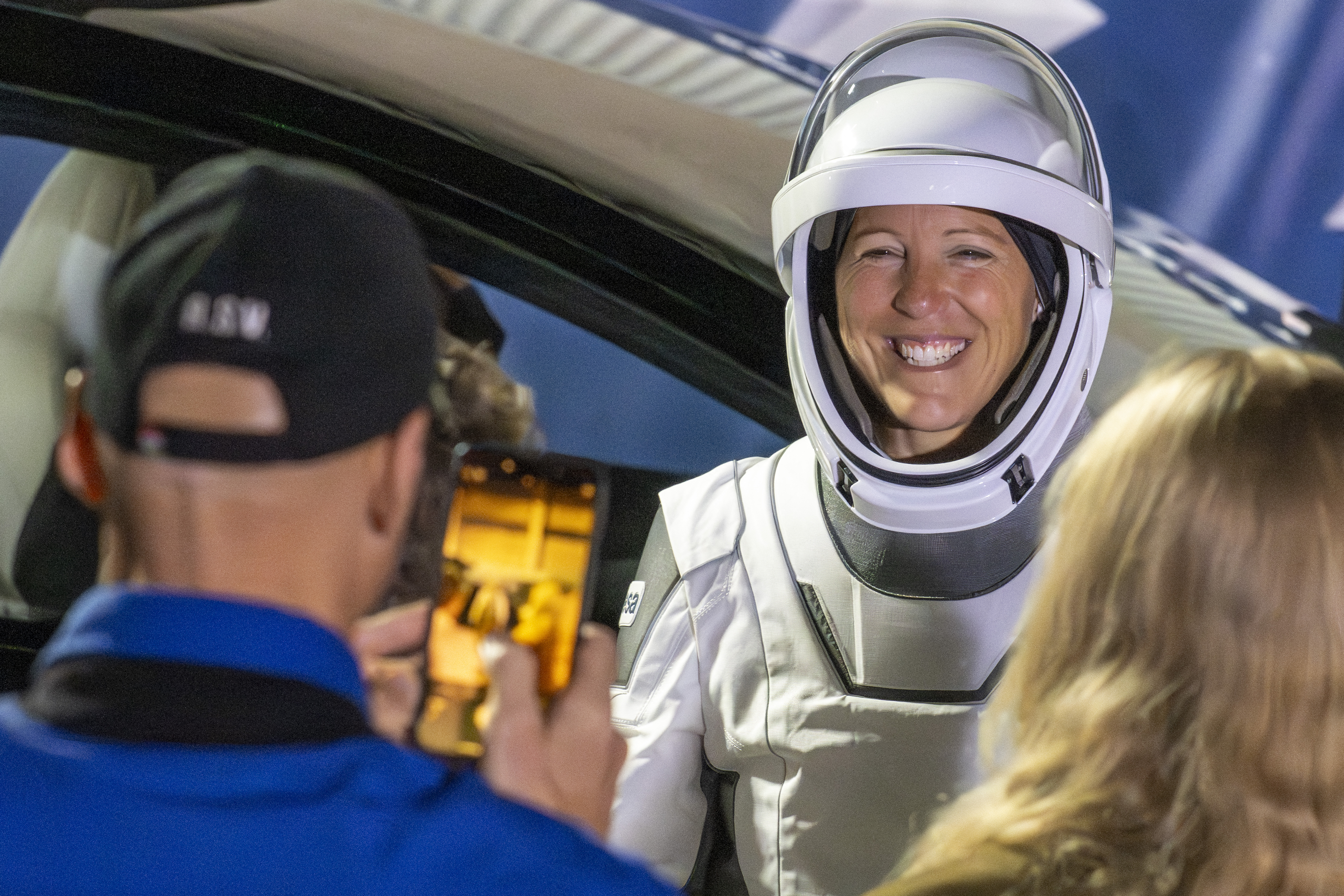 Macron hails Frenchwoman’s historic spacewalk