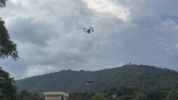 Nepal uses drones to deliver supplies and airlift bodies after floods