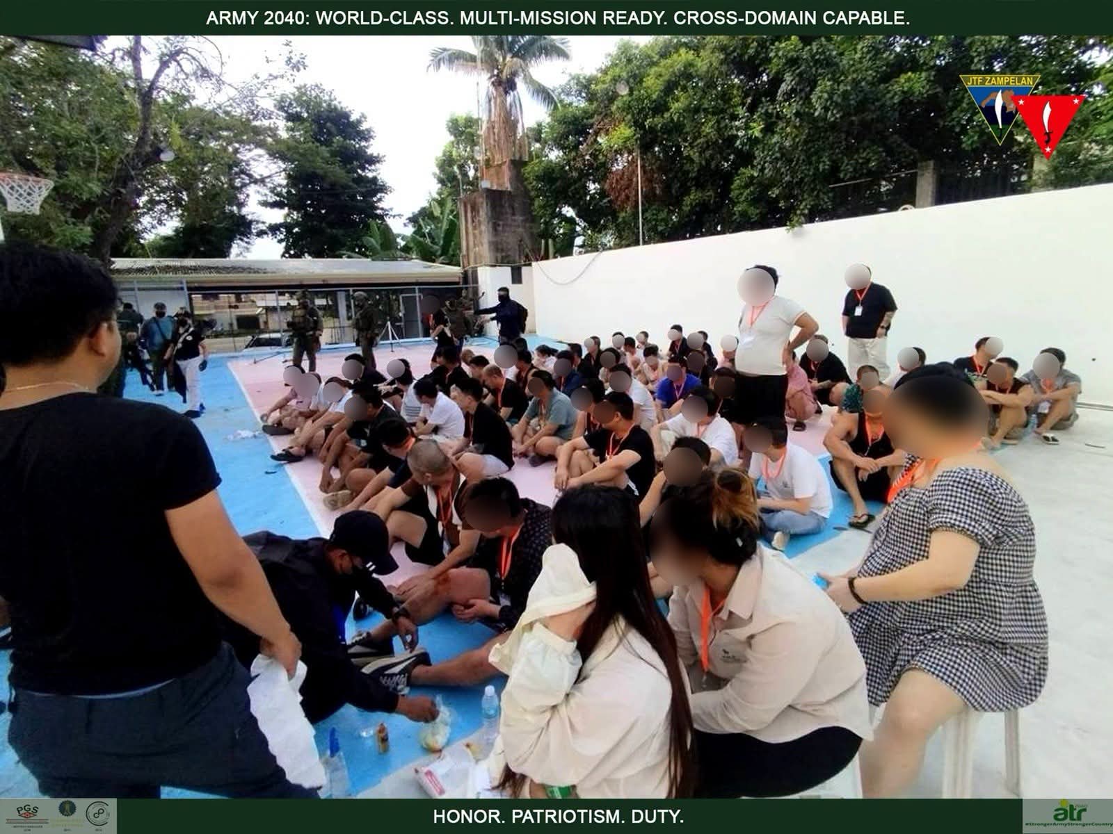 200 foreigners rounded up in Zamboanga Sibugay anti-scam op