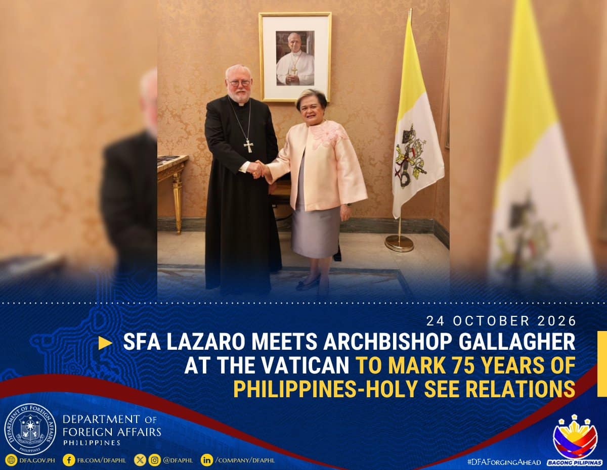 PH sends prayers for Pope Leo’s recovery at Vatican meeting