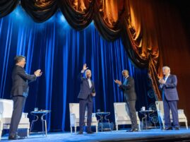 PHOTO: Stephen Colbert, Joe Biden, Barack Obama, Bill Clinton