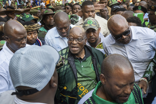Ex-South Africa leader Zuma promises jobs, free education