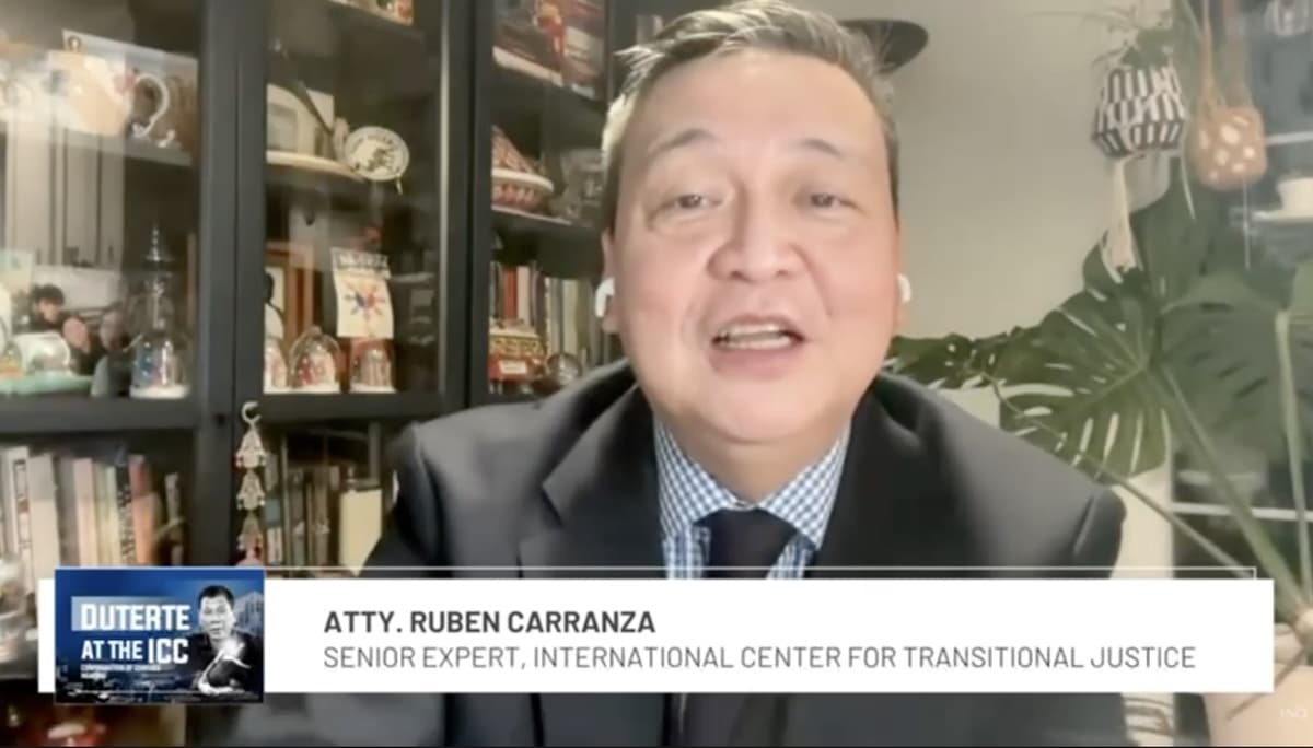 WATCH: Interview with legal expert Ruben Carranza on Duterte’s ICC hearing